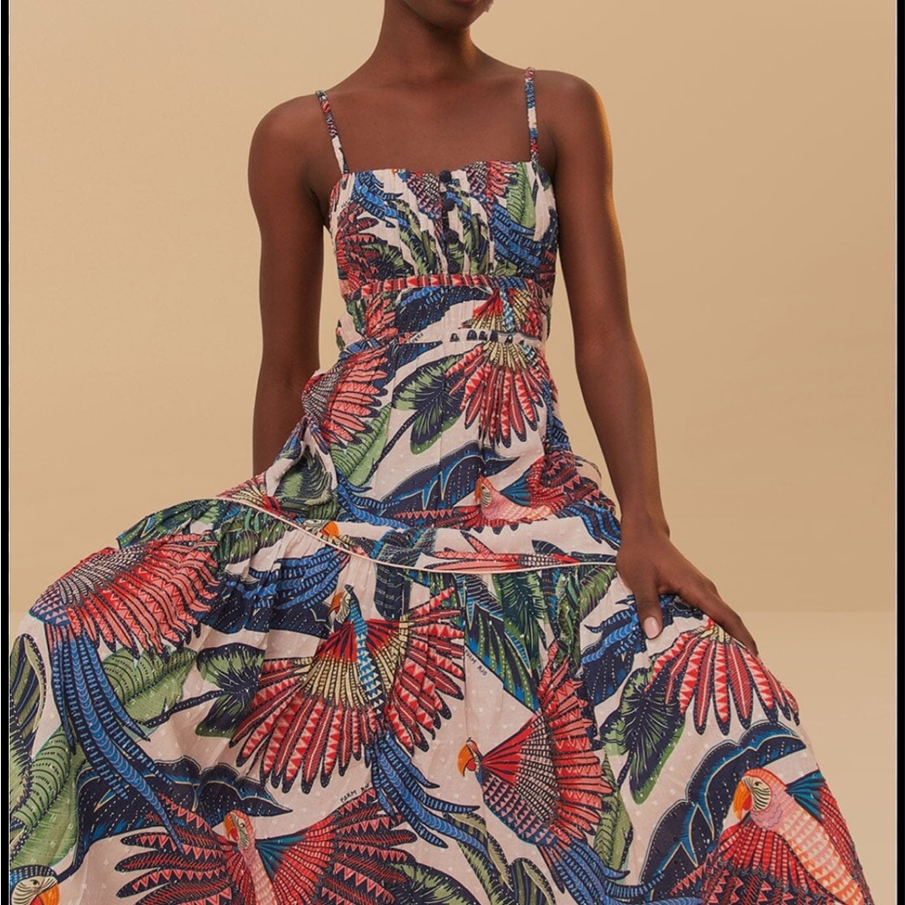 Farm rio macaw dress